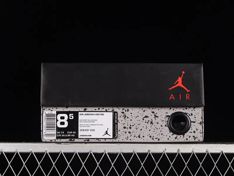 All categories Air Jordan Jordan series basketball shoes Air Jordan 4 LJR version Travis Scott Cactus Jack x Air Jordan 4 Retro Joe 4 AJ4 joint model Suede blue 308497-406